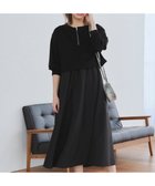 【ティアクラッセ/Tiaclasse】の【2点セット・洗える】 ハーフジッププルオーバー&ワンピース ブラック|ID: prp329100004704705 ipo3291000000033974190