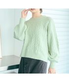 【エニィ スィス/any SiS】の【洗える】ケーブルAir ニット ミント|ID: prp329100004704712 ipo3291000000033974232