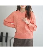 【エニィ スィス/any SiS】の【洗える】ケーブルAir ニット オレンジ|ID: prp329100004704712 ipo3291000000033974234