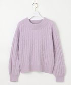 【エニィ スィス/any SiS】の【洗える】ケーブルAir ニット ライラック|ID: prp329100004704712 ipo3291000000033974236