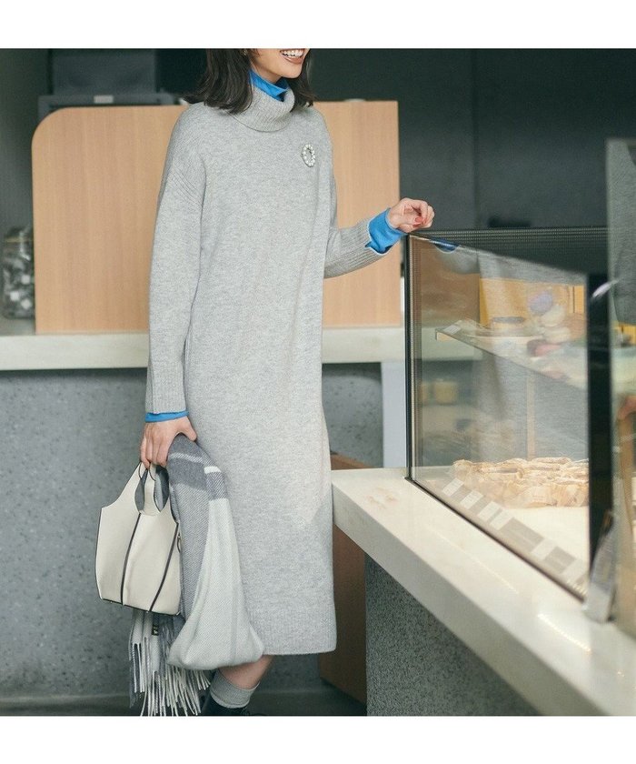 【23区/NIJYUSANKU】の【洗える】ウールカシミヤ タートルネック ニットワンピース インテリア・キッズ・メンズ・レディースファッション・服の通販 founy(ファニー) https://founy.com/ ファッション Fashion レディースファッション Fashion for Women ワンピース Dresses ニットワンピース Knit Dresses おすすめ Recommended / Our Picks ストレート Straight, Straight Cut スリット Slit, Slit Detail タートルネック Turtleneck, High Neck プリーツ Pleats, Pleated ボトム Bottoms, Lower Wear リラックス Relax, Relaxed Fit レギンス Leggings, Stretch Pants ロング Long, Long-Length 洗える Machine Washable A/W・秋冬 Autumn/Winter |ID: prp329100004704717 ipo3291000000033974253