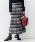【23区/NIJYUSANKU】のシャギーチェック スカート モノトーンチェック|ID: prp329100004704720 ipo3291000000033974282