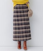 【23区/NIJYUSANKU】のシャギーチェック スカート ブラウンチェック|ID: prp329100004704720 ipo3291000000034178434