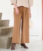 【自由区/JIYU-KU】の【洗える】ビエラストレッチワイド パンツ ブラウン系|ID: prp329100004704731 ipo3291000000033974342