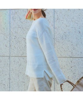 【23区/NIJYUSANKU】 【洗える】レーシーコットンコード ニット人気、トレンドファッション・服の通販 founy(ファニー) ファッション Fashion レディースファッション Fashion for Women トップス・カットソー Cut & Sew Tops ニット Knit Tops & Sweaters 2024年 2024 2024春夏・S/S Spring/Summer 2024 SS24 シアー Sheer, See-Through シルク Silk, 100% Silk シルケット Silket, Silky Cotton セーター Sweater, Knitwear ドレープ Drape, Draping Fabric パターン Pattern, Design Print エレガント 上品 Elegant 夏 Summer 春 Spring S/S・春夏 SS, Spring/Summer, Warm Season 洗える Machine Washable |ID:prp329100004704732