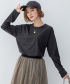 【23区/NIJYUSANKU】の【大好評素材/洗える】コットンベアジャージー ロング Tシャツ 人気、トレンドファッション・服の通販 founy(ファニー) ファッション Fashion レディースファッション Fashion for Women トップス・カットソー Cut & Sew Tops シャツ・ブラウス・オフィスカジュアル Elegant Blouses & Button-Ups ロングTシャツ・Tシャツ Longline T-Shirts & Tees カットソー・ベーシックTシャツ Cut-and-Sewn Tops / Stretch Tees & Basics 洗える Machine Washable カットソー Cut and Sewn Top コンビ Combo, Combination Style ストレッチ Stretch, Stretchy Fabric スリット Slit, Slit Detail 雑誌 Magazine, Fashion Magazine なめらか Smooth, Silky Texture ベーシック Basic, Essential ペプラム Peplum, Flared Hem ボーダー Border, Stripe 無地 Plain, Solid Color ロング Long, Long-Length A/W・秋冬 Autumn/Winter S/S・春夏 SS, Spring/Summer, Warm Season 夏 Summer エレガント 上品 Elegant thumbnail グレー系|ID: prp329100004704734 ipo3291000000033974355