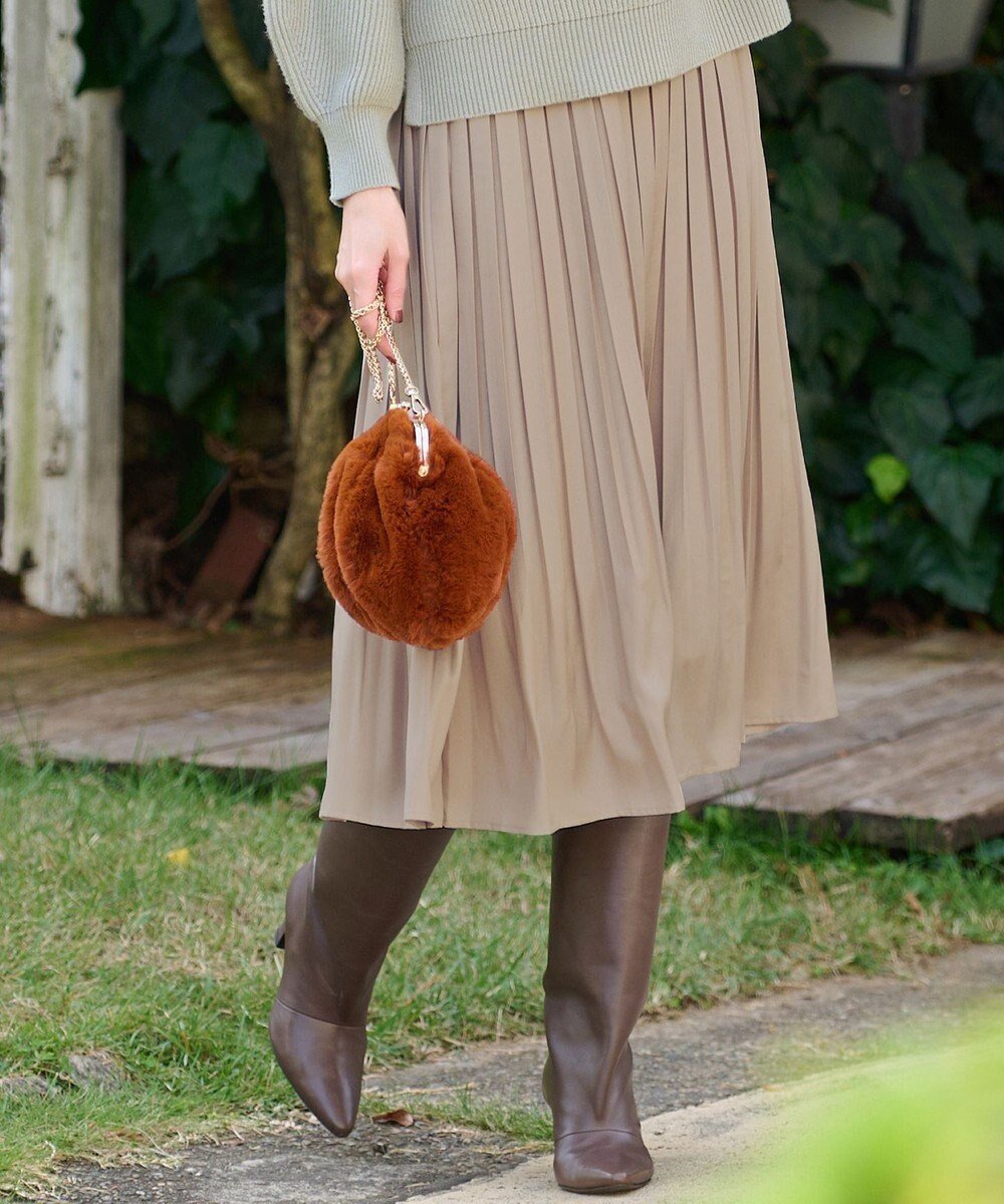 【エニィ スィス/any SiS】の【洗える】ブライトサテンプリーツ スカート インテリア・キッズ・メンズ・レディースファッション・服の通販 founy(ファニー) ファッション Fashion レディースファッション Fashion for Women スカート Skirts プリーツスカート / 上品フェミニンスタイル Pleated Skirts おすすめ Recommended / Our Picks シンプル Simple, Minimal ジョーゼット Georgette, Semi-Sheer Fabric プリーツ Pleats, Pleated エレガント 上品 Elegant 楽ちん Easy Fit, Comfortable 洗える Machine Washable A/W・秋冬 Autumn/Winter ビジネス 仕事 通勤 Business / Work / Commuting ライトモカ|ID: prp329100004704741 ipo3291000000034605907