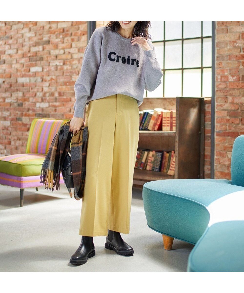 【エニー/ANY】の【ウエストゴム/ストレッチ/洗える/裏起毛】シークレットウォーム ワイド インテリア・キッズ・メンズ・レディースファッション・服の通販 founy(ファニー) 　ファッション　Fashion　レディースファッション　Fashion for Women　パンツ　Pants & Trousers　洗える　Machine Washable　ストレッチ　Stretch, Stretchy Fabric　センター　Center, Center Line　ピーチ　Peach, Soft Touch　ポケット　Pocket, Pocket Detail　ミックス　Mix, Mixed Style　楽ちん　Easy Fit, Comfortable　ワイド　Wide, Wide Fit　A/W・秋冬　Autumn/Winter　イエロー|ID: prp329100004704743 ipo3291000000034365879