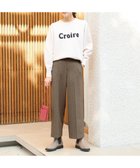 【エニー/ANY】の【ウエストゴム/ストレッチ/洗える/裏起毛】シークレットウォーム ワイド ブラウングレンチェック|ID: prp329100004704743 ipo3291000000034365885