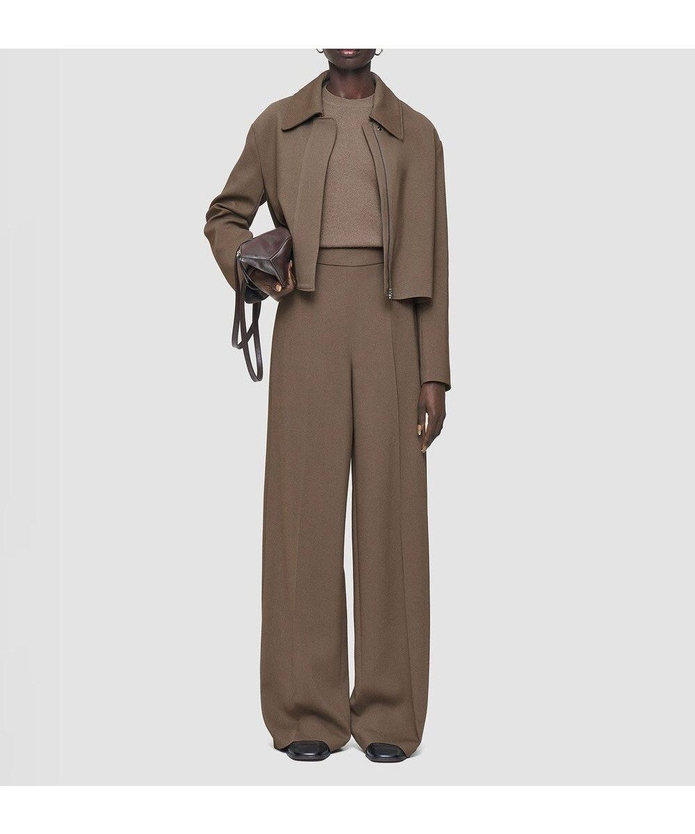 【ジョゼフ/JOSEPH】のコンフォートキャディー トラウザーズ インテリア・キッズ・メンズ・レディースファッション・服の通販 founy(ファニー) ファッション Fashion レディースファッション Fashion for Women パンツ Pants & Trousers エレガント 上品 Elegant コンパクト Compact, Small Size ハイライズ High Rise, High Waist フラット Flat, Flat Shoes フロント Front, Front Design ワイド Wide, Wide Fit A/W・秋冬 Autumn/Winter Mushroom|ID: prp329100004704752 ipo3291000000033974444