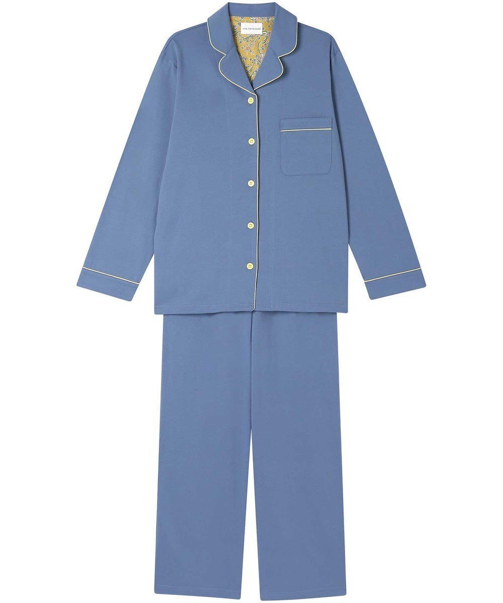 【ウンナナクール/une nana cool】の【綿100%】なめらかハイゲージ天竺パジャマ MADE WITH LIBERTY FABRIC インテリア・キッズ・メンズ・レディースファッション・服の通販 founy(ファニー) ファッション Fashion レディースファッション Fashion for Women なめらか Smooth, Silky Texture 長袖 Long Sleeve, Full Sleeve パイピング Piping, Trim Design パジャマ Pajamas, Sleepwear プリント Print, Printed Pattern ボトム Bottoms, Lower Wear ポケット Pocket, Pocket Detail リラックス Relax, Relaxed Fit おすすめ Recommended / Our Picks ブルー|ID: prp329100004704758 ipo3291000000033974476