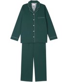 【ウンナナクール/une nana cool】の【綿100%】なめらかハイゲージ天竺パジャマ MADE WITH LIBERTY FABRIC 人気、トレンドファッション・服の通販 founy(ファニー) ファッション Fashion レディースファッション Fashion for Women なめらか Smooth, Silky Texture 長袖 Long Sleeve, Full Sleeve パイピング Piping, Trim Design パジャマ Pajamas, Sleepwear プリント Print, Printed Pattern ボトム Bottoms, Lower Wear ポケット Pocket, Pocket Detail リラックス Relax, Relaxed Fit おすすめ Recommended / Our Picks thumbnail グリーン|ID: prp329100004704758 ipo3291000000033974481