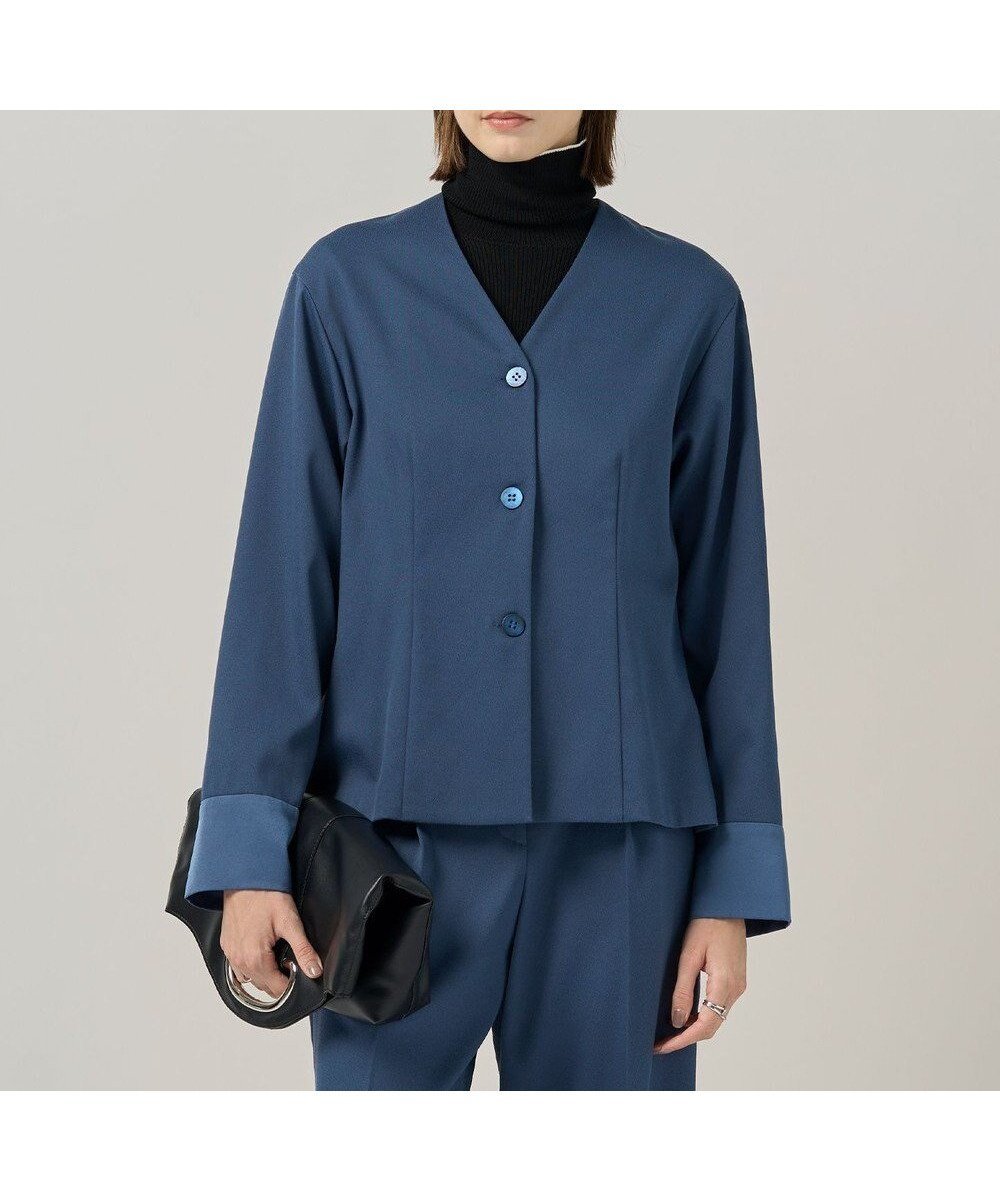 【アイシービー/iCB】の【裏起毛】 ウォームサテン カーディガンブラウス インテリア・キッズ・メンズ・レディースファッション・服の通販 founy(ファニー) ファッション Fashion レディースファッション Fashion for Women トップス・カットソー Cut & Sew Tops カーディガン・羽織り Layered Style Cardigans シャツ・ブラウス・オフィスカジュアル Elegant Blouses & Button-Ups ウォーム Warm Fabric カーディガン Cardigan, Knitwear サテン Satin, Glossy Fabric ストレッチ Stretch, Stretchy Fabric ストレート Straight, Straight Cut セットアップ Set-Up, Coordinated Outfit ワイド Wide, Wide Fit A/W・秋冬 Autumn/Winter おすすめ Recommended / Our Picks ビジネス 仕事 通勤 Business / Work / Commuting 2025年 2025 2025-2026秋冬・A/W Autumn/Winter 2025–26 AW25–26 ブルーグレー系|ID: prp329100004704764 ipo3291000000033974590