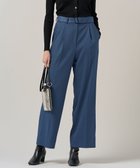 【アイシービー/iCB】のウォームサテン ワイドストレートパンツ ブルーグレー系|ID: prp329100004704766 ipo3291000000033974597