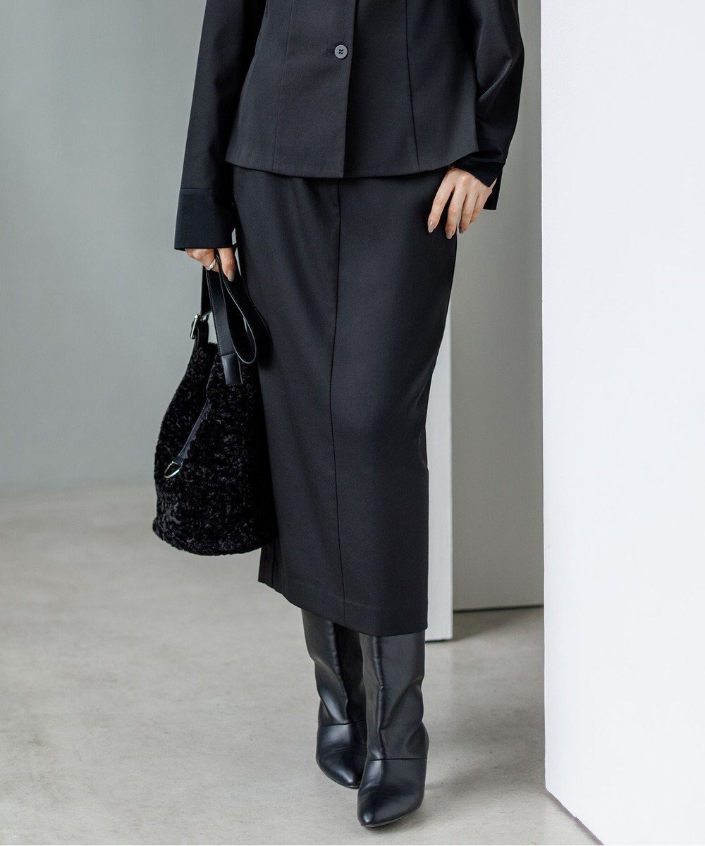 【アイシービー/iCB】の【CLASSY.掲載・裏起毛】 ウォームサテン Iラインスカート インテリア・キッズ・メンズ・レディースファッション・服の通販 founy(ファニー) 　雑誌掲載アイテム　Magazine Picks & Fashion Features　ファッション雑誌　Fashion Magazines　クラッシィ　CLASSY.　ファッション　Fashion　レディースファッション　Fashion for Women　スカート　Skirts　ウォーム　Warm Fabric　カーディガン　Cardigan, Knitwear　サテン　Satin, Glossy Fabric　シンプル　Simple, Minimal　ストレッチ　Stretch, Stretchy Fabric　ストレート　Straight, Straight Cut　スマート　Smart, Elegant　セットアップ　Set-Up, Coordinated Outfit　雑誌　Magazine, Fashion Magazine　2月号　February Issue, Feb. Edition　ワイド　Wide, Wide Fit　A/W・秋冬　Autumn/Winter　おすすめ　Recommended / Our Picks　2025年　2025　2025-2026秋冬・A/W　Autumn/Winter 2025–26 AW25–26　ブラック系|ID: prp329100004704767 ipo3291000000035635450