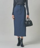 【アイシービー/iCB】の【CLASSY.掲載・裏起毛】 ウォームサテン Iラインスカート ブルーグレー系|ID: prp329100004704767 ipo3291000000035635451