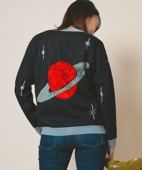 【アミアミ/ami amie】の惑星カーディガンFree Size 人気、トレンドファッション・服の通販 founy(ファニー) ファッション Fashion レディースファッション Fashion for Women トップス・カットソー Cut & Sew Tops カーディガン・羽織り Layered Style Cardigans カーディガン Cardigan, Knitwear モチーフ Motif, Design Theme A/W・秋冬 Autumn/Winter S/S・春夏 SS, Spring/Summer, Warm Season おすすめ Recommended / Our Picks 夏 Summer ギフト プレゼント Gift / Present |ID:prp329100004704774