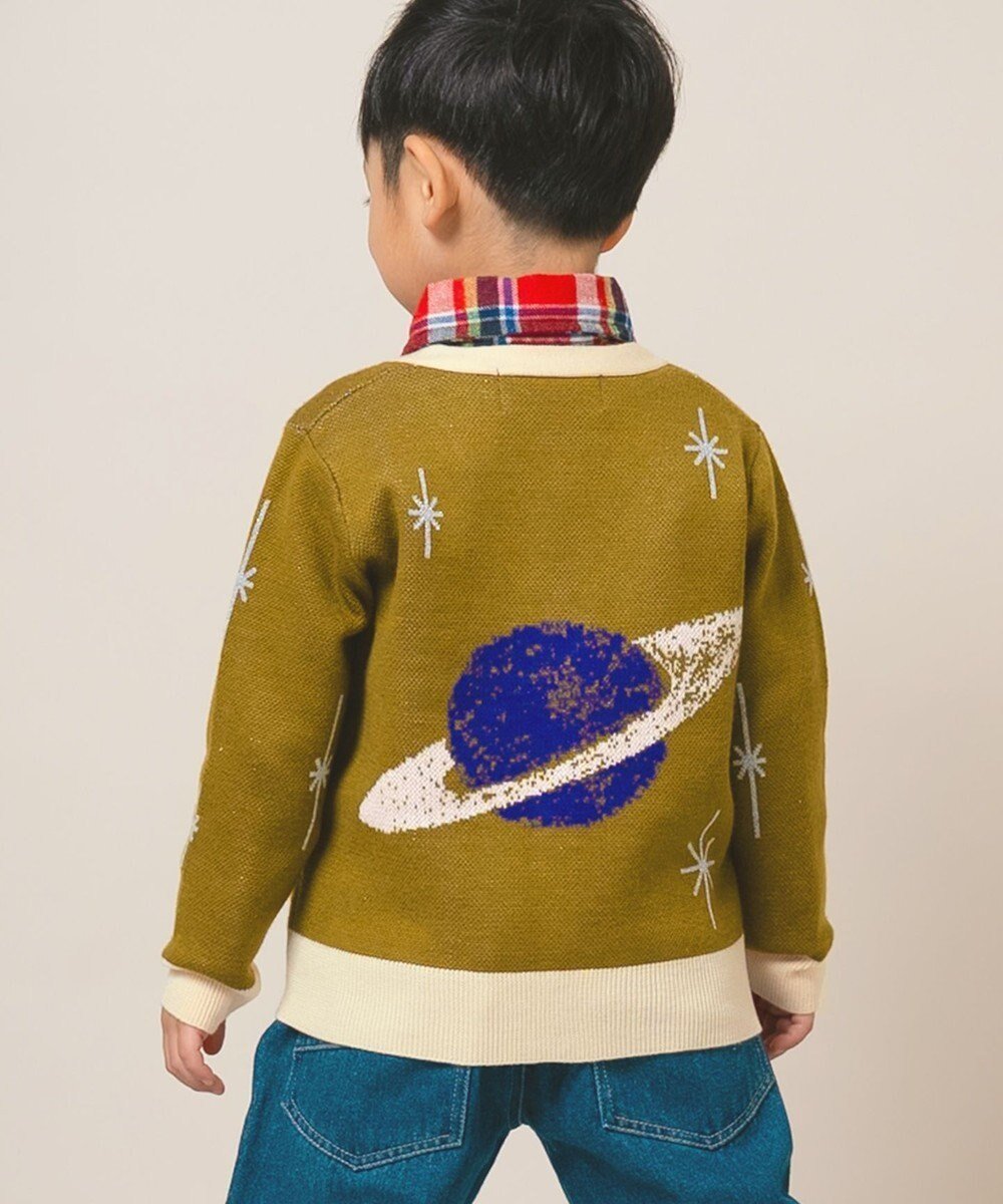 【アミアミ/ami amie】の惑星カーディガンFree Size インテリア・キッズ・メンズ・レディースファッション・服の通販 founy(ファニー) 　ファッション　Fashion　レディースファッション　Fashion for Women　トップス・カットソー　Cut & Sew Tops　カーディガン・羽織り　Layered Style Cardigans　カーディガン　Cardigan, Knitwear　モチーフ　Motif, Design Theme　A/W・秋冬　Autumn/Winter　S/S・春夏　SS, Spring/Summer, Warm Season　おすすめ　Recommended / Our Picks　夏　Summer　ギフト プレゼント　Gift / Present　カーキ|ID: prp329100004704774 ipo3291000000034018428