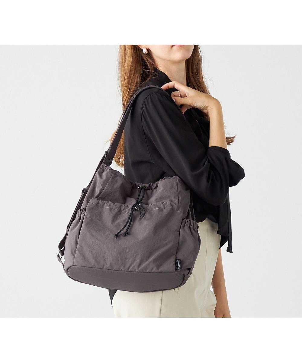 【ラ バガジェリー/LA BAGAGERIE】の【MONICA】クリンクルナイロン ドロスト2WAYバッグ インテリア・キッズ・メンズ・レディースファッション・服の通販 founy(ファニー) ファッション Fashion レディースファッション Fashion for Women バッグ Bags ショルダー Shoulder, Shoulder Strap トラベル Travel, Travel Gear フロント Front, Front Design ポケット Pocket, Pocket Detail マグネット Magnet, Magnetic Closure リュック Backpack, Rucksack 財布 Wallet, Purse グレー|ID: prp329100004704790 ipo3291000000034412972