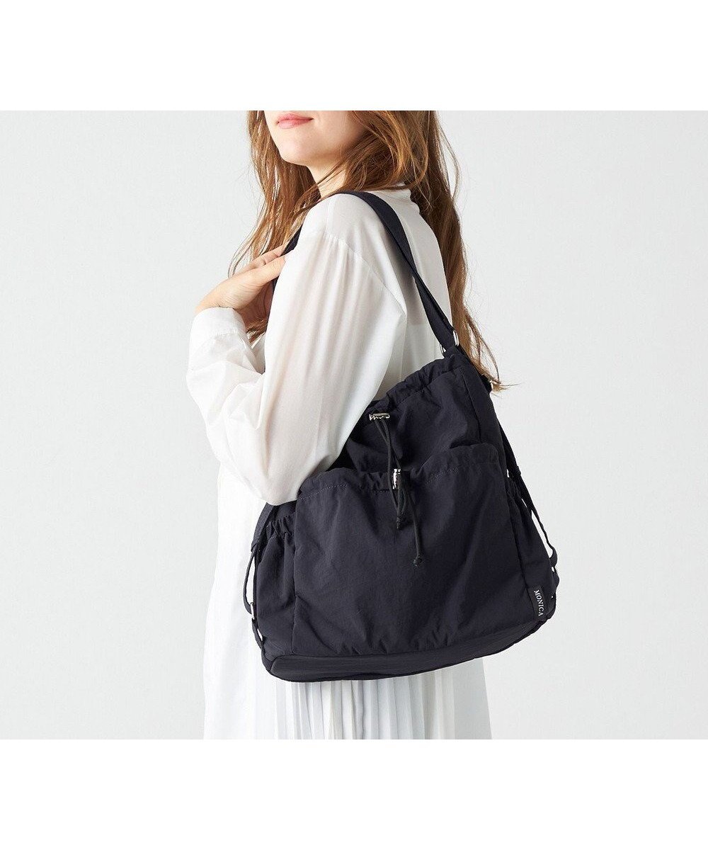 【ラ バガジェリー/LA BAGAGERIE】の【MONICA】クリンクルナイロン ドロスト2WAYバッグ インテリア・キッズ・メンズ・レディースファッション・服の通販 founy(ファニー) ファッション Fashion レディースファッション Fashion for Women バッグ Bags ショルダー Shoulder, Shoulder Strap トラベル Travel, Travel Gear フロント Front, Front Design ポケット Pocket, Pocket Detail マグネット Magnet, Magnetic Closure リュック Backpack, Rucksack 財布 Wallet, Purse ネイビー|ID: prp329100004704790 ipo3291000000034412974