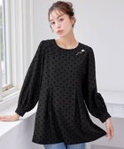 【ティアクラッセ/Tiaclasse】の【洗える】フロッキードットチュニック 人気、トレンドファッション・服の通販 founy(ファニー) ファッション Fashion レディースファッション Fashion for Women トップス・カットソー Cut & Sew Tops シャツ・ブラウス・オフィスカジュアル Elegant Blouses & Button-Ups アクセサリー Fashion Accessories 洗える Machine Washable 切替 Switching, Contrast Panel シューズ Shoes, Footwear スリーブ Sleeve, Long Sleeve / Short Sleeve チュニック Tunic, Long Top トレンド Trend, Trending Now ドット Polka Dot, Dot Pattern パール Pearl, Pearl Accent フェミニン Feminine, Girly ラウンド Round, Round Neck A/W・秋冬 Autumn/Winter 再入荷 Restock / Back in Stock エレガント 上品 Elegant 新作・新入荷 New Arrivals / New In thumbnail ブラック|ID: prp329100004704800 ipo3291000000034270963