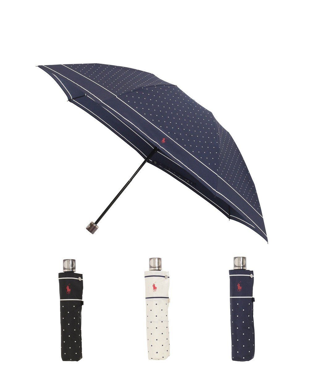 【ムーンバット/MOONBAT】のPOLO RALPH LAUREN(ポロ ラルフローレン)ドット ポロポニー 雨傘 折りたたみ傘 インテリア・キッズ・メンズ・レディースファッション・服の通販 founy(ファニー) ファッション Fashion レディースファッション Fashion for Women レイングッズ・傘・晴雨兼用傘 Umbrellas & Rain Gear おすすめ Recommended / Our Picks アイビー Ivy Pattern ドット Polka Dot, Dot Pattern ニューヨーク New York, NYC Style メタル Metal, Metal Parts 傘 Umbrella, Parasol ネイビーブルー|ID: prp329100004704809 ipo3291000000033974734