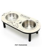 【ペットパラダイス/PET PARADISE / GOODS】のスヌーピー モノトーン フードボウル スタンド 白～オフホワイト|ID: prp329100004705756 ipo3291000000034628472