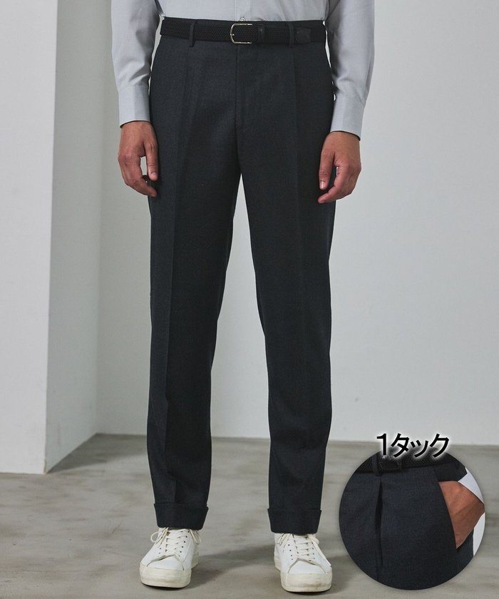 【五大陸/gotairiku / MEN】の【保温性/ストレッチ/シワになりにくい】サキソニーストレッチパンツ_1タック(2025年秋冬モデル) インテリア・キッズ・メンズ・レディースファッション・服の通販 founy(ファニー) https://founy.com/ ファッション Fashion メンズファッション Fashion for Men ボトムス Bottoms ストレッチ Stretch, Stretchy Fabric テーパード Tapered, Tapered Pants レギュラー Regular, Standard Fit 人気 Popular, Best Seller 冬 Winter / This Winter A/W・秋冬 Autumn/Winter |ID: prp329100004705777 ipo3291000000033985151