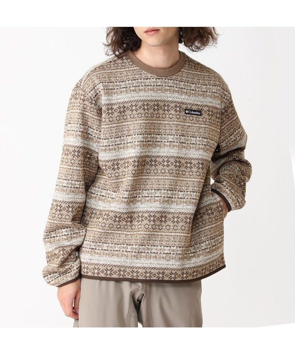 【コロンビア/Columbia / MEN】のColumbia/ ラヴェルリッジクルー /コロンビア インテリア・キッズ・メンズ・レディースファッション・服の通販 founy(ファニー) 　ファッション　Fashion　メンズファッション　Fashion for Men　トップス・カットソー　Cut & Sew Tops　新作・新入荷　New Arrivals / New In　チェック　Check, Plaid, Tartan　パターン　Pattern, Design Print　プリント　Print, Printed Pattern　ベーシック　Basic, Essential　夏　Summer　S/S・春夏　SS, Spring/Summer, Warm Season　A/W・秋冬　Autumn/Winter　Fossil、 Knitknot|ID: prp329100004705782 ipo3291000000033985172