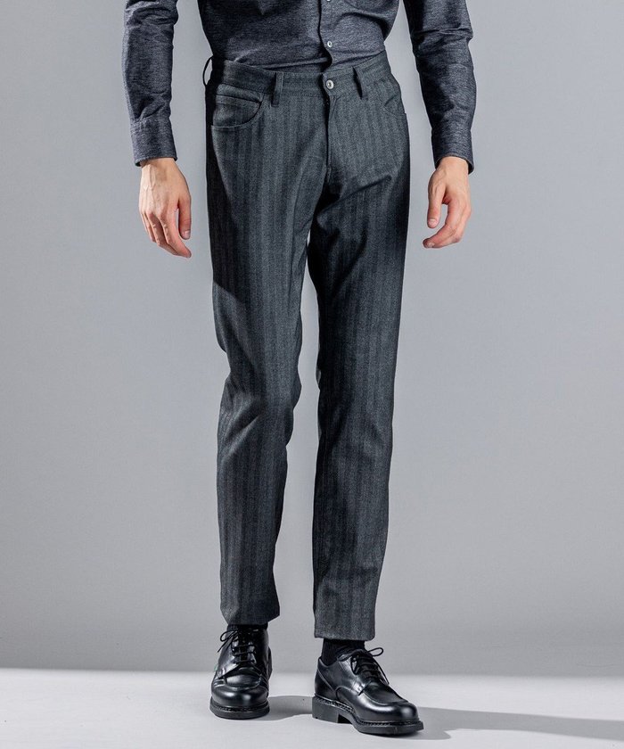 【ジョゼフ オム/JOSEPH HOMME / MEN】のソフトヘリンボンストレッチ / CIGAR 5P インテリア・キッズ・メンズ・レディースファッション・服の通販 founy(ファニー) https://founy.com/ ファッション Fashion メンズファッション Fashion for Men ボトムス Bottoms ストレッチ Stretch, Stretchy Fabric ストレート Straight, Straight Cut スリム Slim, Slim Fit ポケット Pocket, Pocket Detail ワーク Workwear, Utility Style エレガント 上品 Elegant 冬 Winter / This Winter A/W・秋冬 Autumn/Winter |ID: prp329100004705799 ipo3291000000034484505