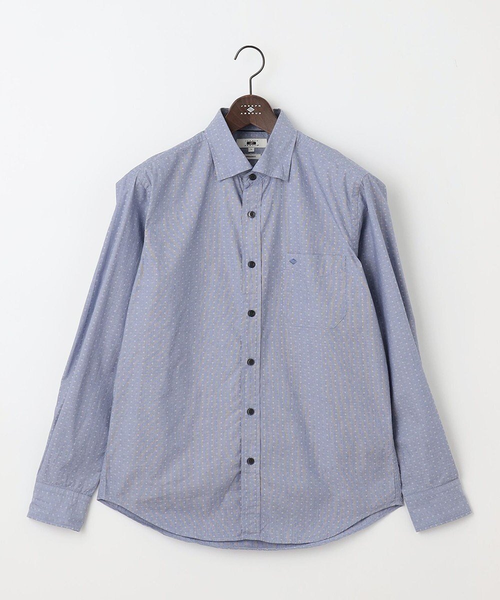 【ジョセフ アブード/JOSEPH ABBOUD / MEN】の【オーガニックコットン使用】 オーガニックコットンドビーシャツ インテリア・キッズ・メンズ・レディースファッション・服の通販 founy(ファニー) 　ファッション　Fashion　メンズファッション　Fashion for Men　トップス・カットソー　Cut & Sew Tops　メンズシャツ　Shirts　インナー　Innerwear　ジャケット　Jacket, Outerwear　別注　Limited Edition, Custom Order　夏　Summer　定番　Standard, Basic Item　S/S・春夏　SS, Spring/Summer, Warm Season　A/W・秋冬　Autumn/Winter　サックスブルー系7|ID: prp329100004705803 ipo3291000000033985258
