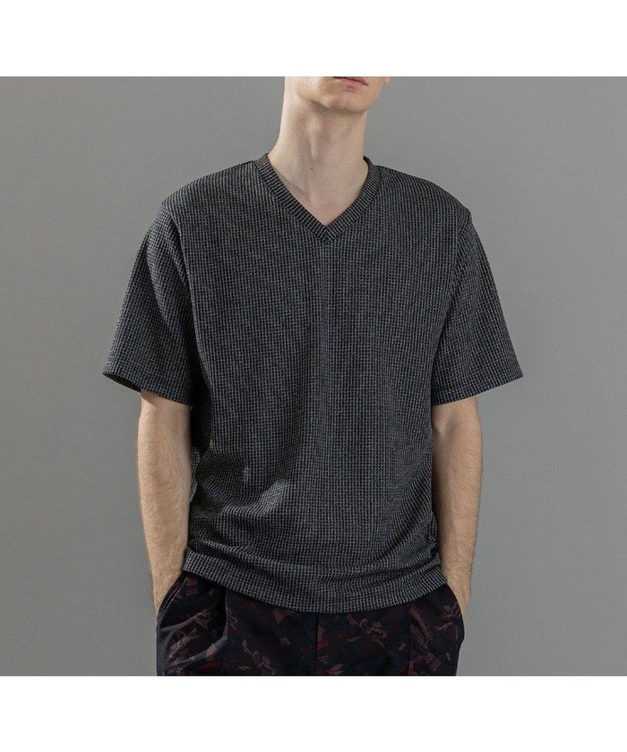 【ジョゼフ オム/JOSEPH HOMME / MEN】の新素材【清涼感】メランジクロスジャージー Vネック半袖カットソー インテリア・キッズ・メンズ・レディースファッション・服の通販 founy(ファニー) https://founy.com/ ファッション Fashion メンズファッション Fashion for Men トップス・カットソー Cut & Sew Tops メンズシャツ Shirts カットソー Cut and Sewn Top ストレッチ Stretch, Stretchy Fabric ベーシック Basic, Essential リゾート Resort, Vacation Style ワッフル Waffle, Waffle Knit 半袖 Short Sleeve, Half Sleeve 夏 Summer 春 Spring S/S・春夏 SS, Spring/Summer, Warm Season |ID: prp329100004705805 ipo3291000000034230223