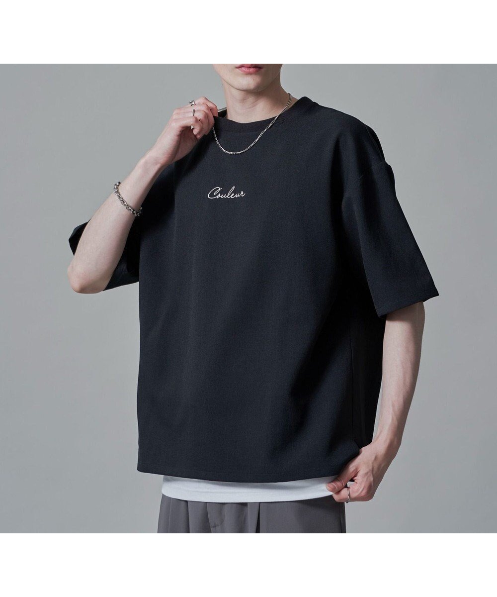 【ウィゴー/WEGO / MEN】の【速乾/しわになりにくい/MLサイズ展開】ドライポリアンサンブルプルオーバー(SS) インテリア・キッズ・メンズ・レディースファッション・服の通販 founy(ファニー) 　ファッション　Fashion　メンズファッション　Fashion for Men　トップス・カットソー　Cut & Sew Tops　メンズシャツ　Shirts　アンサンブル　Ensemble Set　春　Spring　シンプル　Simple, Minimal　スマホ　Smartphone, Mobile Device　スラックス　Slacks, Dress Pants　セットアップ　Set-Up, Coordinated Outfit　タンク　Tank Top, Sleeveless Top　トレンド　Trend, Trending Now　定番　Standard, Basic Item　ネックレス　Necklace, Pendant Necklace　フロント　Front, Front Design　ベーシック　Basic, Essential　半袖　Short Sleeve, Half Sleeve　ワンポイント　One Point, Statement Accent　S/S・春夏　SS, Spring/Summer, Warm Season　プチプライス・低価格　Affordable / Budget Price　おすすめ　Recommended / Our Picks　夏　Summer　ブラック|ID: prp329100004705809 ipo3291000000033985282
