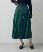 【イェッカ ヴェッカ/YECCA VECCA】のトレンチデザインサテンスカート Green|ID: prp329100004705831 ipo3291000000033985347