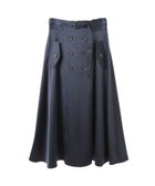 【イェッカ ヴェッカ/YECCA VECCA】のトレンチデザインサテンスカート Navy|ID: prp329100004705831 ipo3291000000033985348