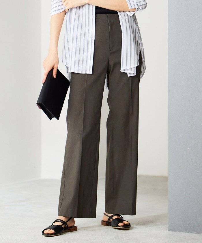 【自由区/JIYU-KU】の【接触冷感・UVカット・吸水速乾・洗える】シェルタリングオックスストレート パンツ インテリア・キッズ・メンズ・レディースファッション・服の通販 founy(ファニー) https://founy.com/ ファッション Fashion レディースファッション Fashion for Women パンツ Pants & Trousers オックス Oxford Fabric ストレッチ Stretch, Stretchy Fabric ストレート Straight, Straight Cut トレンド Trend, Trending Now バランス Balance, Style Balance ベーシック Basic, Essential リネン Linen, Linen Fabric 吸水 Absorbent, Quick-Dry 夏 Summer 定番 Standard, Basic Item 春 Spring S/S・春夏 SS, Spring/Summer, Warm Season 洗える Machine Washable |ID: prp329100004705849 ipo3291000000034745591