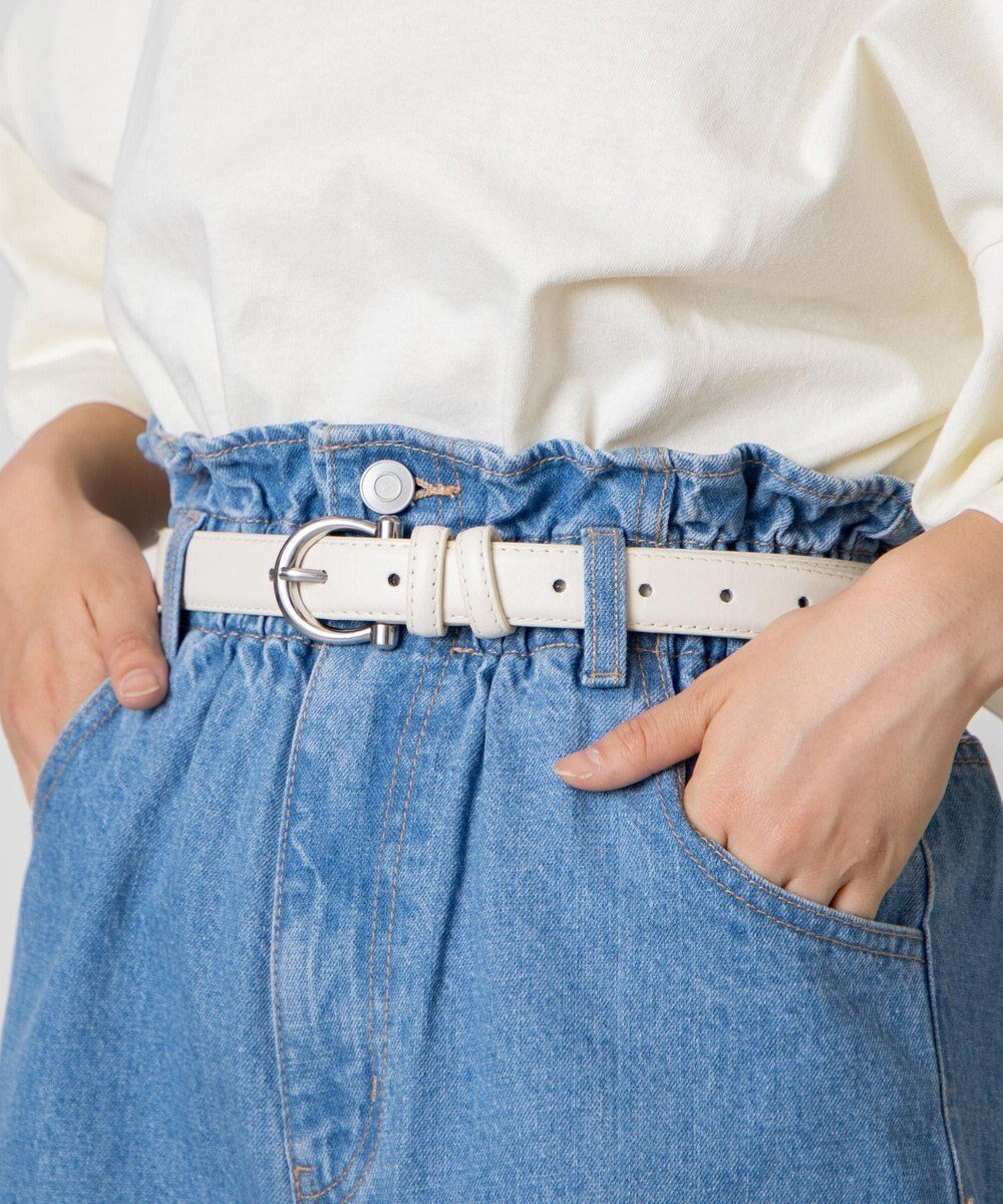 【ウィゴー/WEGO】のリングバックルベルト インテリア・キッズ・メンズ・レディースファッション・服の通販 founy(ファニー) 　ファッション　Fashion　レディースファッション　Fashion for Women　バッグ　Bags　ベルト&ウエストマーク　Belts & Waist Accessories　シンプル　Simple, Minimal　ボトム　Bottoms, Lower Wear　オフホワイト|ID: prp329100004705870 ipo3291000000034992183