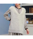 【ティアクラッセ/Tiaclasse】のフェザーニットベスト アイボリー|ID: prp329100004705881 ipo3291000000033985623