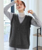 【ティアクラッセ/Tiaclasse】のフェザーニットベスト チャコールグレー|ID: prp329100004705881 ipo3291000000033985624