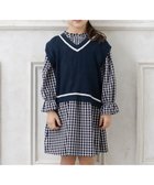 【エニィ/ANY / KIDS】のニットベスト × ワンピース セット ネイビー×ギンガム|ID: prp329100004706834 ipo3291000000033995316