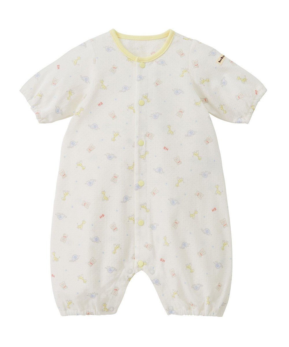 【ミキハウスホットビスケッツ/MIKI HOUSE HOT BISCUITS / KIDS】の【50-60cm】 総柄 プレオール インテリア・キッズ・メンズ・レディースファッション・服の通販 founy(ファニー) 　ファッション　Fashion　キッズファッション　Fashion for Kids　ドレス　Dress, One-Piece　プリント　Print, Printed Pattern　ベビー　Baby, Babywear　夏　Summer　春　Spring　S/S・春夏　SS, Spring/Summer, Warm Season　マルチカラー|ID: prp329100004706837 ipo3291000000033995327