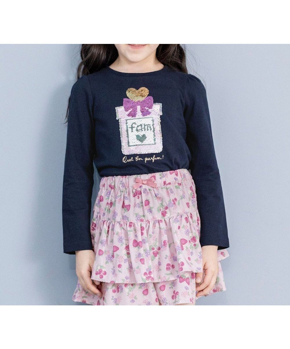 【エニィ/ANY / KIDS】のミラクルスパンコール 長袖 Tシャツ インテリア・キッズ・メンズ・レディースファッション・服の通販 founy(ファニー) ファッション Fashion キッズファッション Fashion for Kids トップス・カットソー Cut & Sew Tops カットソー Cut and Sewn Top スパンコール Sequins, Sequin Embellishment パターン Pattern, Design Print ポケット Pocket, Pocket Detail モチーフ Motif, Design Theme 人気 Popular, Best Seller 夏 Summer 定番 Standard, Basic Item 春 Spring S/S・春夏 SS, Spring/Summer, Warm Season 洗える Machine Washable 長袖 Long Sleeve, Full Sleeve ネイビー×パフューム|ID: prp329100004706838 ipo3291000000034397952