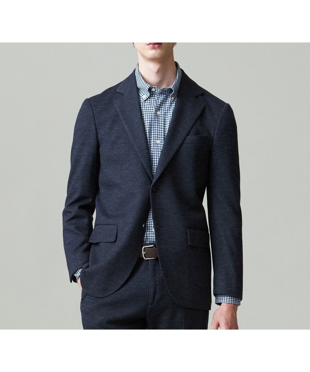 【ジェイ プレス/J.PRESS / MEN】の【セットアップ対応】SOFAニット ハイグレードジャージ ジャケット インテリア・キッズ・メンズ・レディースファッション・服の通販 founy(ファニー) 　ファッション　Fashion　メンズファッション　Fashion for Men　アウター　Men's Coats Outerwear　テーラードジャケット　Tailored Jackets & Blazers　エレガント 上品　Elegant　ジャケット　Jacket, Outerwear　ストレッチ　Stretch, Stretchy Fabric　セットアップ　Set-Up, Coordinated Outfit　フロント　Front, Front Design　ラグジュアリー　Luxury, Elegant　リラックス　Relax, Relaxed Fit　A/W・秋冬　Autumn/Winter　ネイビー系8|ID: prp329100004706855 ipo3291000000033995382