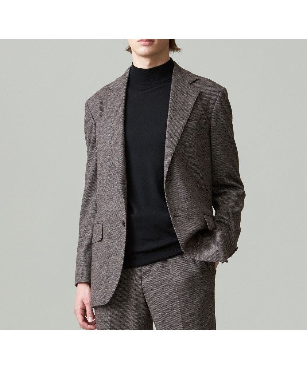 【ジェイ プレス/J.PRESS / MEN】の【セットアップ対応】SOFAニット ハイグレードジャージ ジャケット インテリア・キッズ・メンズ・レディースファッション・服の通販 founy(ファニー) 　ファッション　Fashion　メンズファッション　Fashion for Men　アウター　Men's Coats Outerwear　テーラードジャケット　Tailored Jackets & Blazers　エレガント 上品　Elegant　ジャケット　Jacket, Outerwear　ストレッチ　Stretch, Stretchy Fabric　セットアップ　Set-Up, Coordinated Outfit　フロント　Front, Front Design　ラグジュアリー　Luxury, Elegant　リラックス　Relax, Relaxed Fit　A/W・秋冬　Autumn/Winter　ブラウン系8|ID: prp329100004706855 ipo3291000000033995383