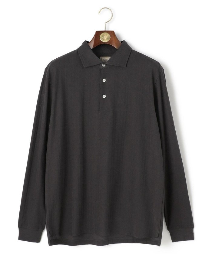 【ジェイ プレス/J.PRESS / MEN】の【ビジネス対応】リンクスシャドーチェック ロングスリーブポロシャツ インテリア・キッズ・メンズ・レディースファッション・服の通販 founy(ファニー) https://founy.com/ ファッション Fashion メンズファッション Fashion for Men トップス・カットソー Cut & Sew Tops メンズシャツ Shirts ポロシャツ / きれいめカジュアルスタイル Polo Shirts インナー Innerwear シャドー Shadow, Subtle Pattern ジャカード／ジャガード Jacquard, Woven Pattern ジャケット Jacket, Outerwear チェック Check, Plaid, Tartan フィット Fit, Slim Fit ポロシャツ Polo Shirt, Collared Tee レギュラー Regular, Standard Fit A/W・秋冬 Autumn/Winter S/S・春夏 SS, Spring/Summer, Warm Season 夏 Summer エレガント 上品 Elegant ビジネス 仕事 通勤 Business / Work / Commuting |ID: prp329100004706857 ipo3291000000034309869