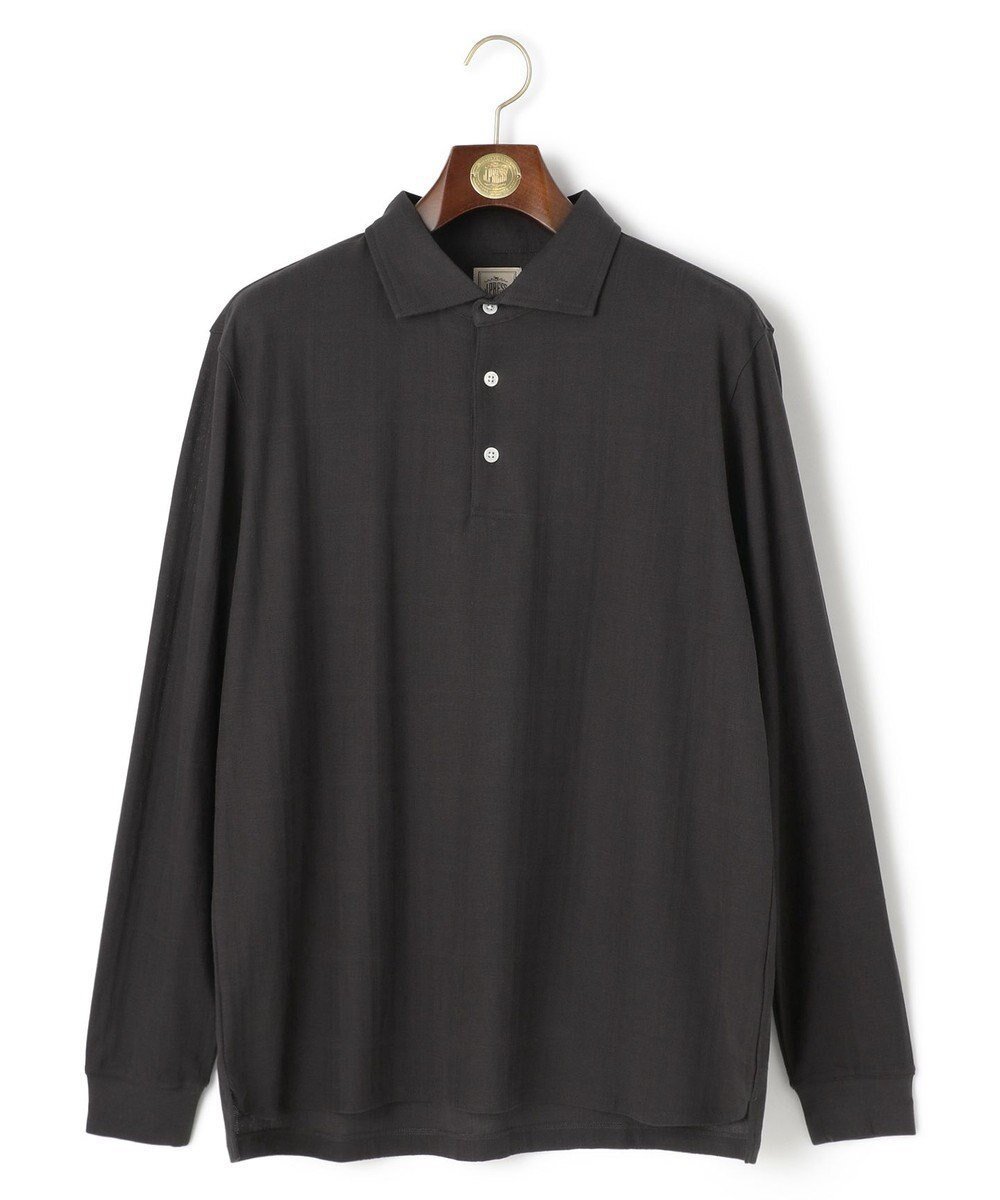 【ジェイ プレス/J.PRESS / MEN】の【ビジネス対応】リンクスシャドーチェック ロングスリーブポロシャツ 人気、トレンドファッション・服の通販 founy(ファニー) 　ファッション　Fashion　メンズファッション　Fashion for Men　トップス・カットソー　Cut & Sew Tops　メンズシャツ　Shirts　ポロシャツ / きれいめカジュアルスタイル　Polo Shirts　インナー　Innerwear　シャドー　Shadow, Subtle Pattern　ジャカード／ジャガード　Jacquard, Woven Pattern　ジャケット　Jacket, Outerwear　チェック　Check, Plaid, Tartan　フィット　Fit, Slim Fit　ポロシャツ　Polo Shirt, Collared Tee　レギュラー　Regular, Standard Fit　A/W・秋冬　Autumn/Winter　S/S・春夏　SS, Spring/Summer, Warm Season　夏　Summer　エレガント 上品　Elegant　ビジネス 仕事 通勤　Business / Work / Commuting　 other-1|ID: prp329100004706857 ipo3291000000034309869