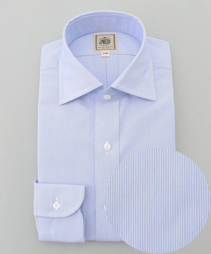 【ジェイ プレス/J.PRESS / MEN】の【Single Needle Tailoring / 形態安定】マイクロストライプ シャツ / ワイドカラー インテリア・キッズ・メンズ・レディースファッション・服の通販 founy(ファニー) https://founy.com/ ファッション Fashion メンズファッション Fashion for Men トップス・カットソー Cut & Sew Tops メンズシャツ Shirts ストライプ Stripe, Striped Pattern スーピマ Supima, Premium Cotton ドレス Dress, One-Piece バランス Balance, Style Balance フィット Fit, Slim Fit ワイド Wide, Wide Fit A/W・秋冬 Autumn/Winter S/S・春夏 SS, Spring/Summer, Warm Season 夏 Summer エレガント 上品 Elegant |ID: prp329100004706872 ipo3291000000033995459