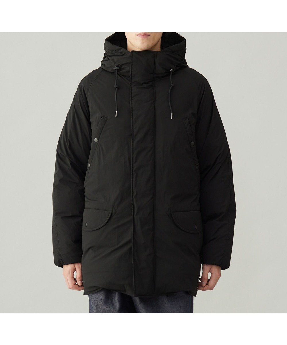 【アンフィーロ/UNFILO / MEN】の【男女兼用】ウォーム ライトムーブ ミリタリーアウター 24年秋冬商品 インテリア・キッズ・メンズ・レディースファッション・服の通販 founy(ファニー) 　ファッション　Fashion　レディースファッション　Fashion for Women　アウター　Coat / Outerwear Collection　コート・ロングコート・ピーコート　Long Coats, Peacoats & More　レディースジャケット・軽アウター　Jackets　ウォッシャブル　Machine Washable　ウォーム　Warm Fabric　カーゴパンツ　Cargo Pants, Utility Pants　抗菌　Antibacterial, Bacteria-Resistant　軽量　Lightweight, Ultra Light　ジャケット　Jacket, Outerwear　ストレッチ　Stretch, Stretchy Fabric　スピンドル　Spindle, Drawcord　ダウン　Down, Puffer　ミドル　Middle Length, Mid Height　A/W・秋冬　Autumn/Winter　ブラック|ID: prp329100004706892 ipo3291000000035698748