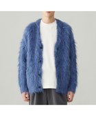 【アンフィーロ/UNFILO / MEN】の【男女兼用】シャギーニット カーディガン ブルー|ID: prp329100004706897 ipo3291000000034296908