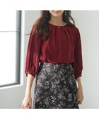 【エニィ スィス/any SiS】の【洗える】プリーツスリーブ ブラウス ボルドー|ID: prp329100004706906 ipo3291000000034308473